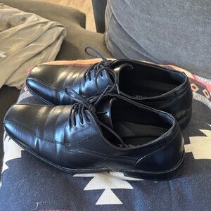Bruno Marc Black Leather Oxfords